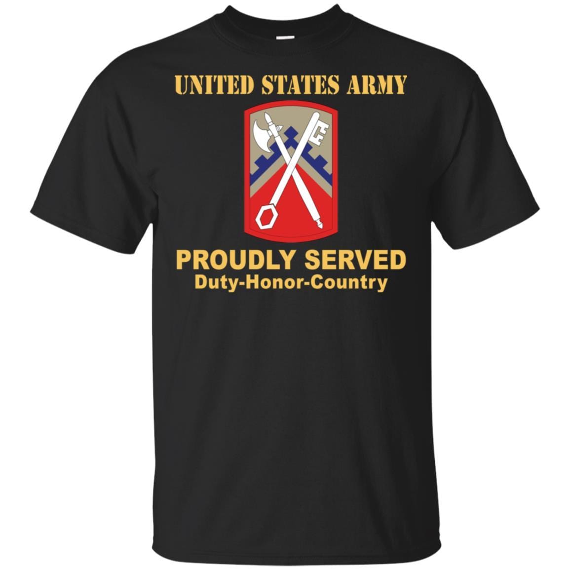 US ARMY 16TH SUSTAINMENT BRIGADE- Proudly Served T-Shirt On Front For Men-TShirt-Army-Veterans Nation