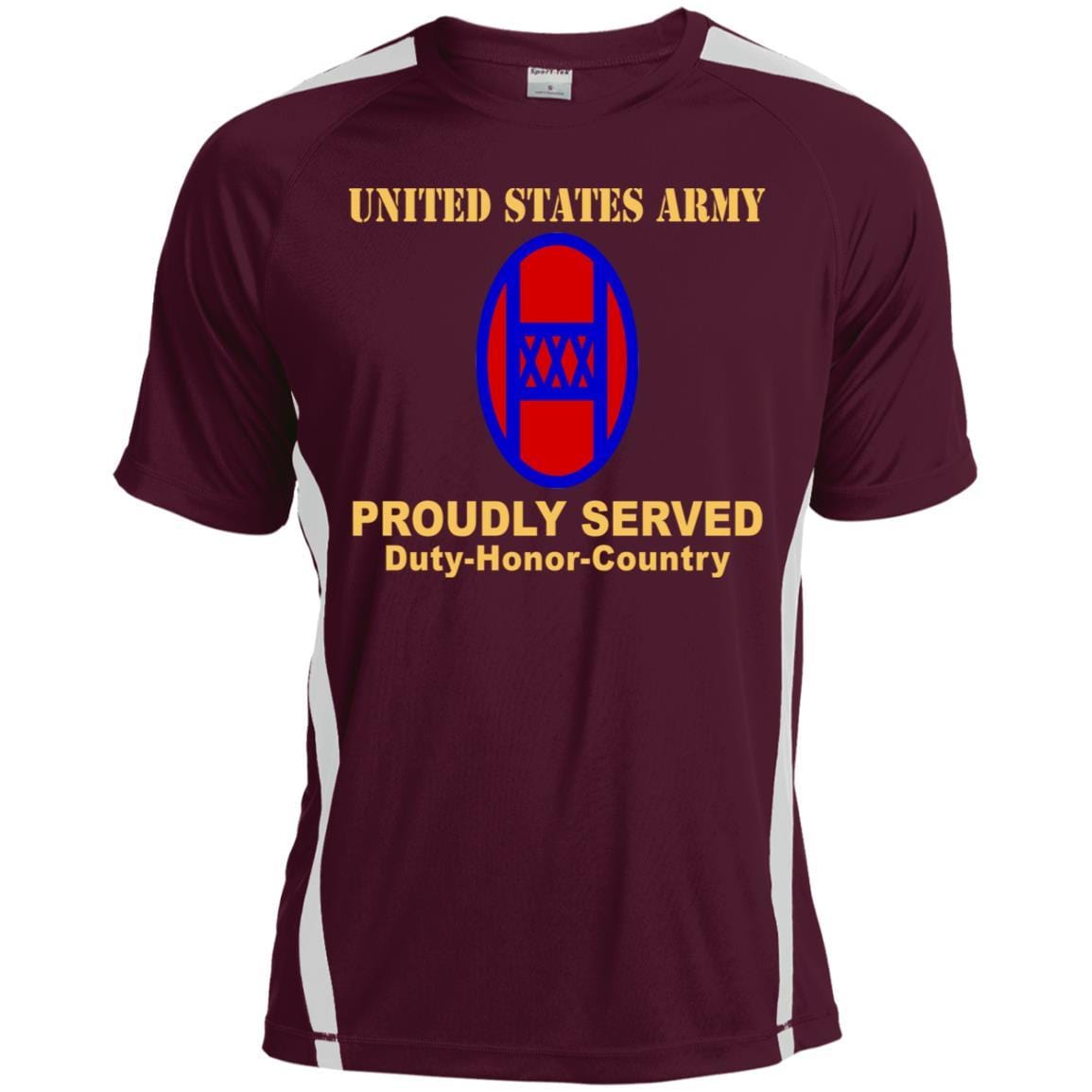 US ARMY 30TH ARMORED BRIGADE COMBAT TEAM - Proudly Served T-Shirt On Front For Men-TShirt-Army-Veterans Nation