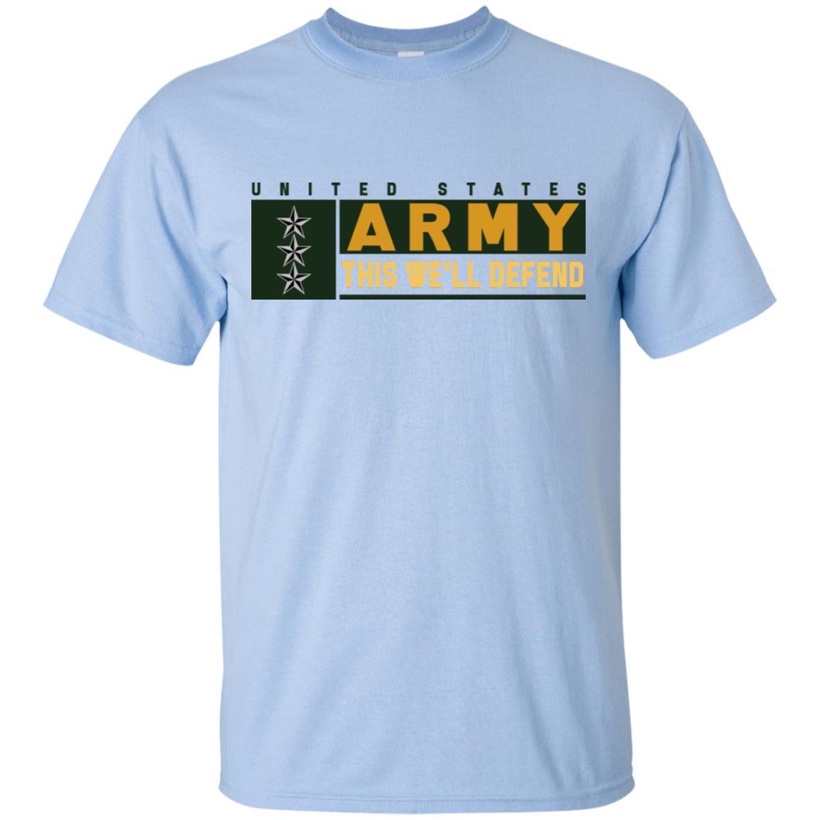 US Army O-9 This We Will Defend T-Shirt On Front For Men-TShirt-Army-Veterans Nation