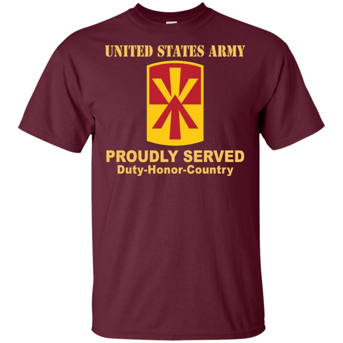 US ARMY 11TH AIR DEFENSE ARTILLERY BRIGADE- Proudly Served T-Shirt On Front For Men-TShirt-Army-Veterans Nation