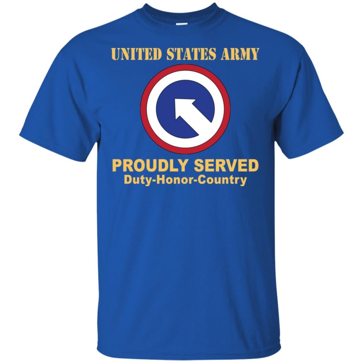 US ARMY 1ST SUSTAINMENT- Proudly Served T-Shirt On Front For Men-TShirt-Army-Veterans Nation