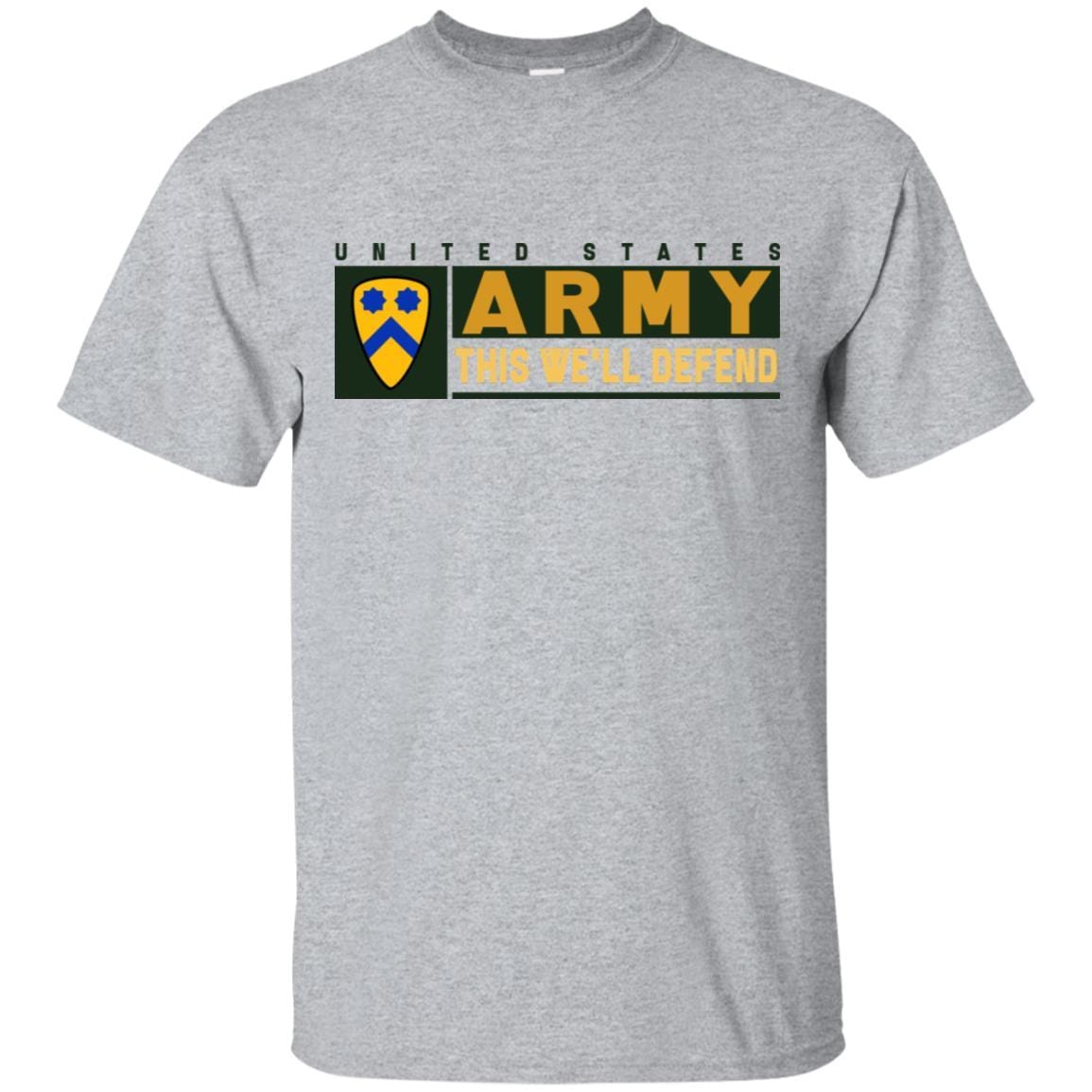 US Army 2nd Cavalry Division- This We'll Defend T-Shirt On Front For Men-TShirt-Army-Veterans Nation