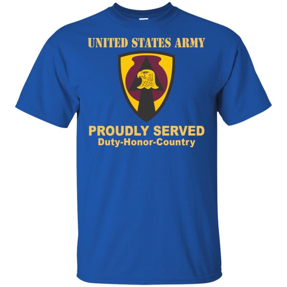 US ARMY 734 SUPPORT GROUP IOWA NATIONAL GUARD- Proudly Served T-Shirt On Front For Men-TShirt-Army-Veterans Nation