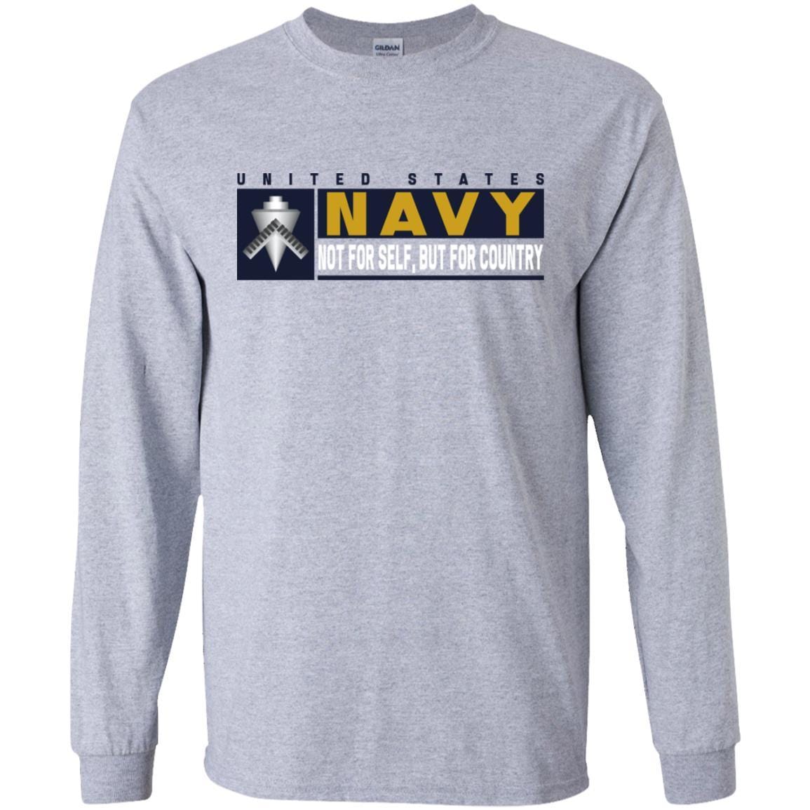 U.S Navy Builder Navy BU- Not for self Long Sleeve - Pullover Hoodie-TShirt-Navy-Veterans Nation