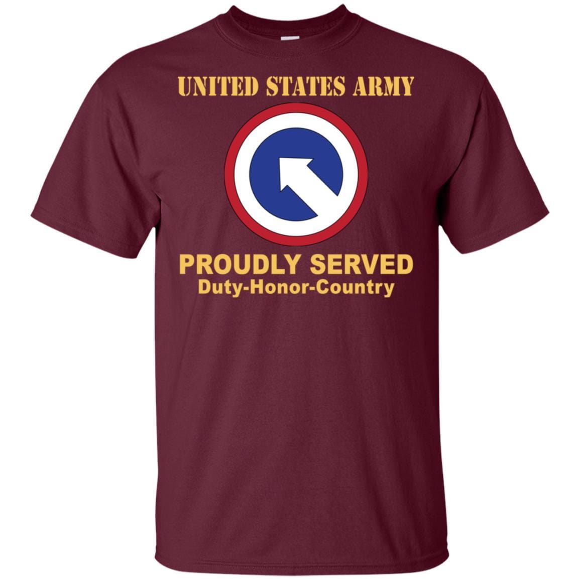 US ARMY 1ST SUSTAINMENT- Proudly Served T-Shirt On Front For Men-TShirt-Army-Veterans Nation