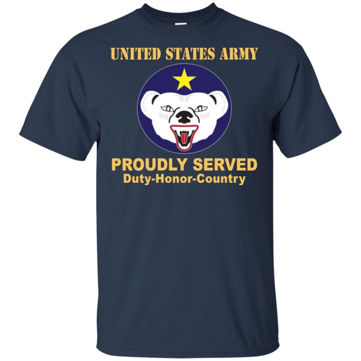 US ARMY CSIB ALASKA- Proudly Served T-Shirt On Front For Men-TShirt-Army-Veterans Nation