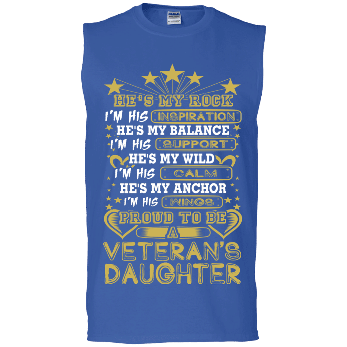 Military T-Shirt "PROUD TO BE A VETERAN'S DAUGHTER"-TShirt-General-Veterans Nation