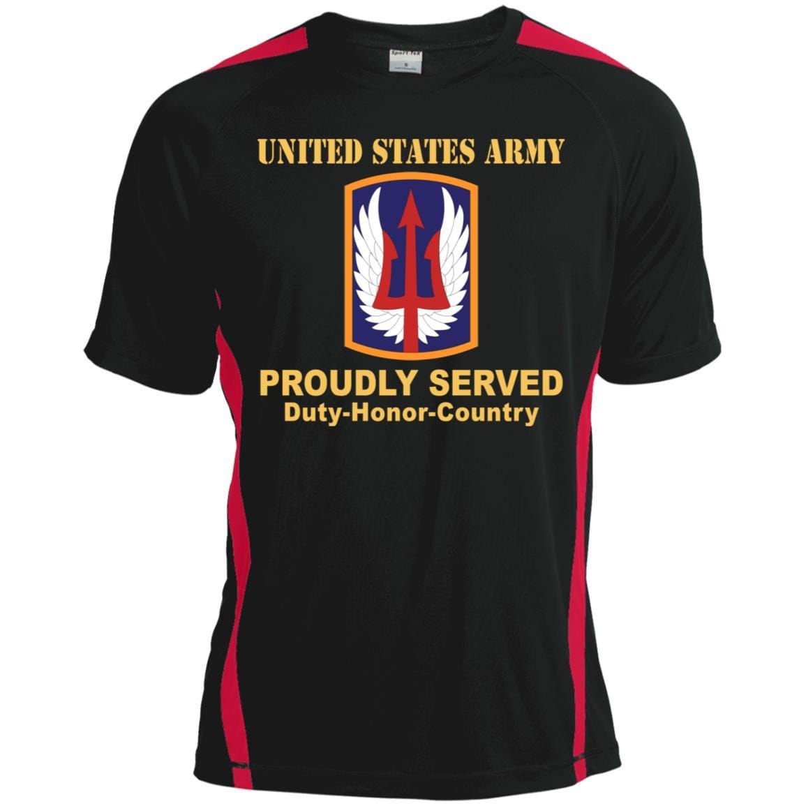 US ARMY 185TH THEATER AVIATION BRIGADE- Proudly Served T-Shirt On Front For Men-TShirt-Army-Veterans Nation