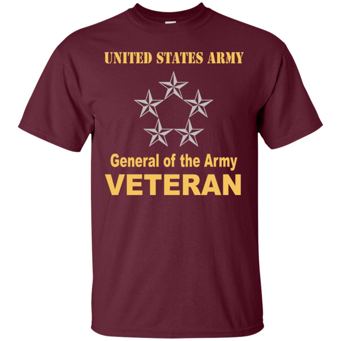 US Army O-10 General of the Army O10 GA General Officer Veteran Men T Shirt On Front-TShirt-Army-Veterans Nation