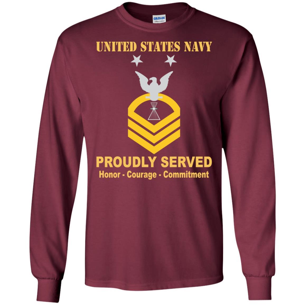 U.S Navy Aviation Photographer's Mate PH E-9 Rating Badges Proudly Served T-Shirt For Men On Front-TShirt-Navy-Veterans Nation