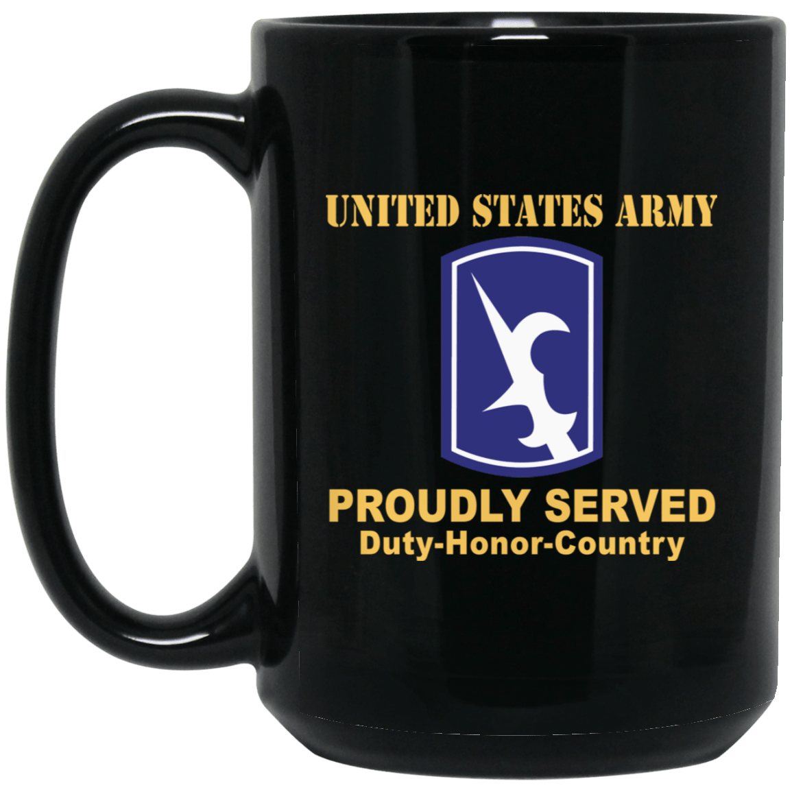 US ARMY 67TH BATTLEFIELD SURVEILLANCE BRIGADE - 11 oz - 15 oz Black Mug-Mug-Army-CSIB-Veterans Nation