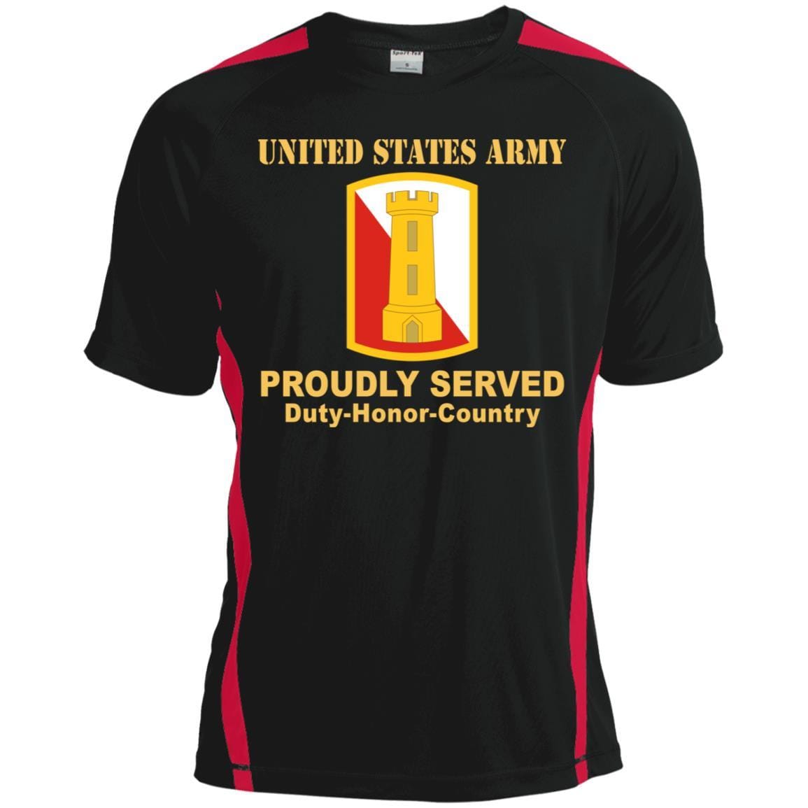 US ARMY 168TH ENGINEER BRIGADE- Proudly Served T-Shirt On Front For Men-TShirt-Army-Veterans Nation