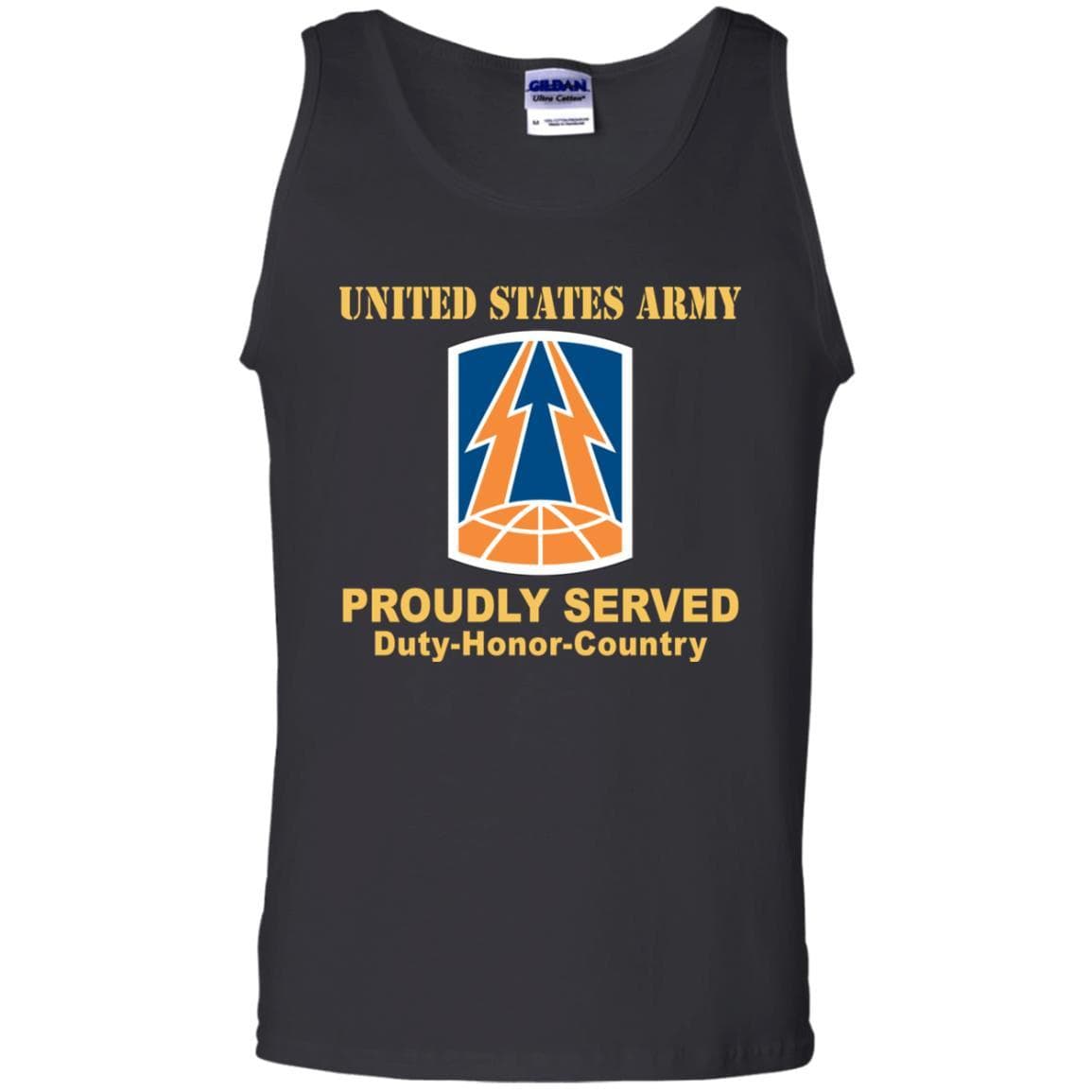 US ARMY 335TH SIGNAL COMMAND- Proudly Served T-Shirt On Front For Men-TShirt-Army-Veterans Nation