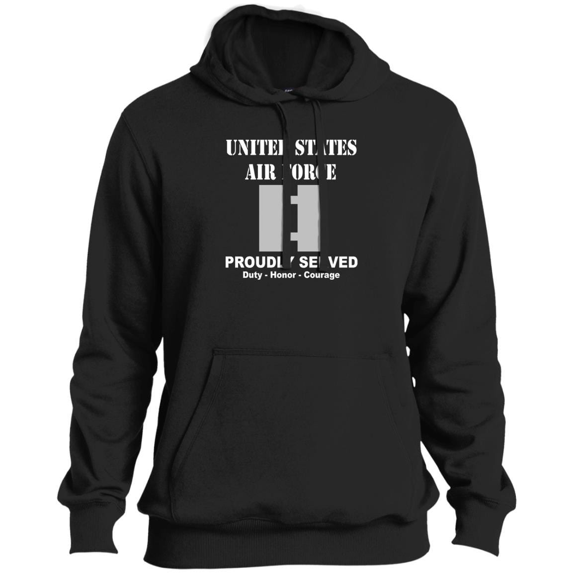 US Air Force O-3 Captain Capt O3 Commissioned Officer Ranks T shirt Sport-Tek Tall Pullover Hoodie - T-Shirt-TShirt-USAF-Veterans Nation