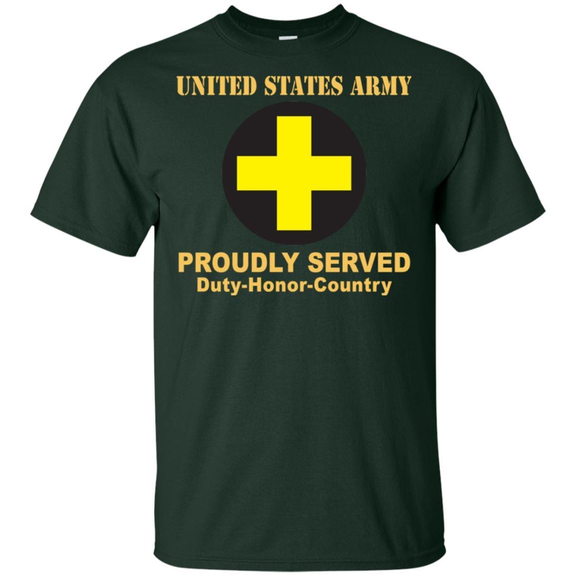 US ARMY 33RD INFANTRY BRIGADE COMBAT TEAM CSIB - Proudly Served T-Shirt On Front For Men-TShirt-Army-Veterans Nation