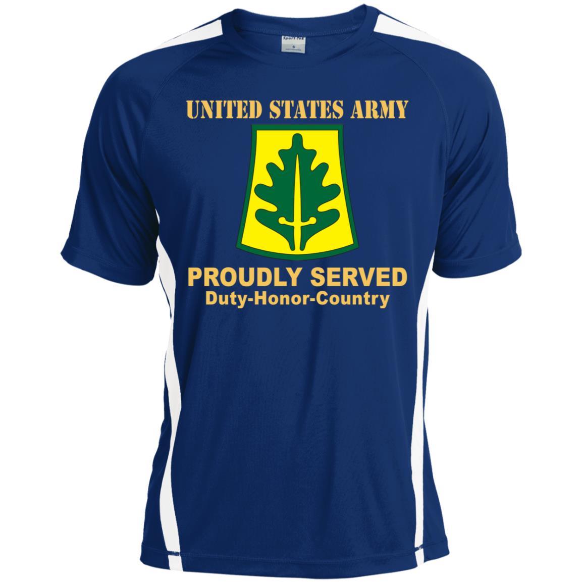 US ARMY 333RD MILITARY POLICE BRIGADE- Proudly Served T-Shirt On Front For Men-TShirt-Army-Veterans Nation