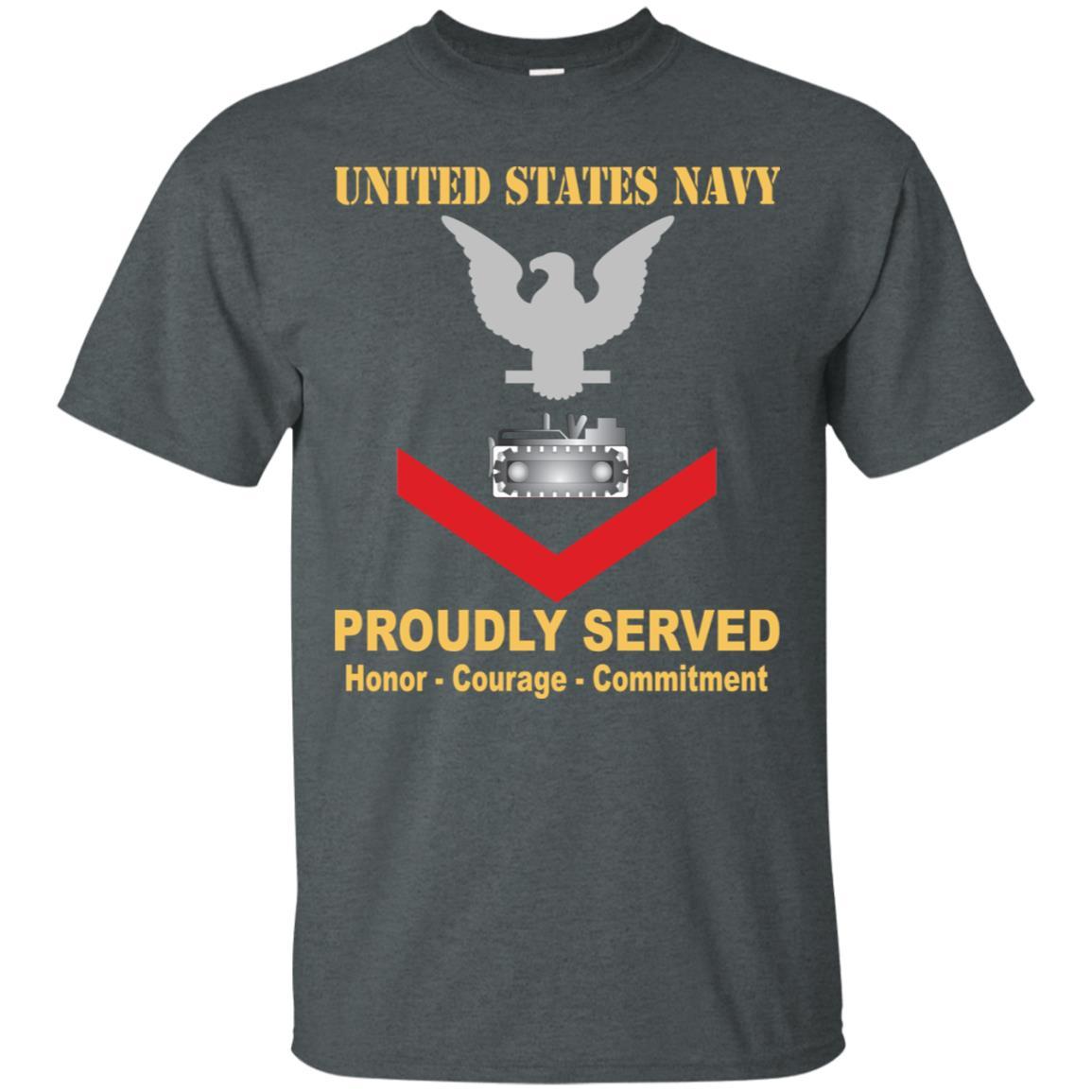 Navy Equipment Operator Navy EO E-4 Rating Badges Proudly Served T-Shirt For Men On Front-TShirt-Navy-Veterans Nation