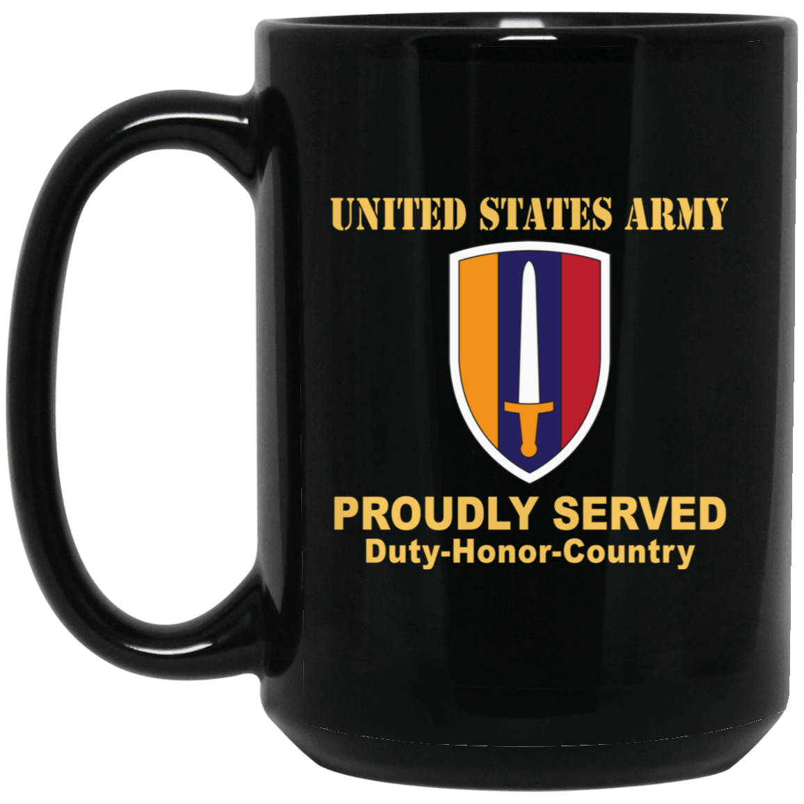 U.S. ARMY VIETNAM- 11 oz - 15 oz Black Mug-Mug-Army-CSIB-Veterans Nation