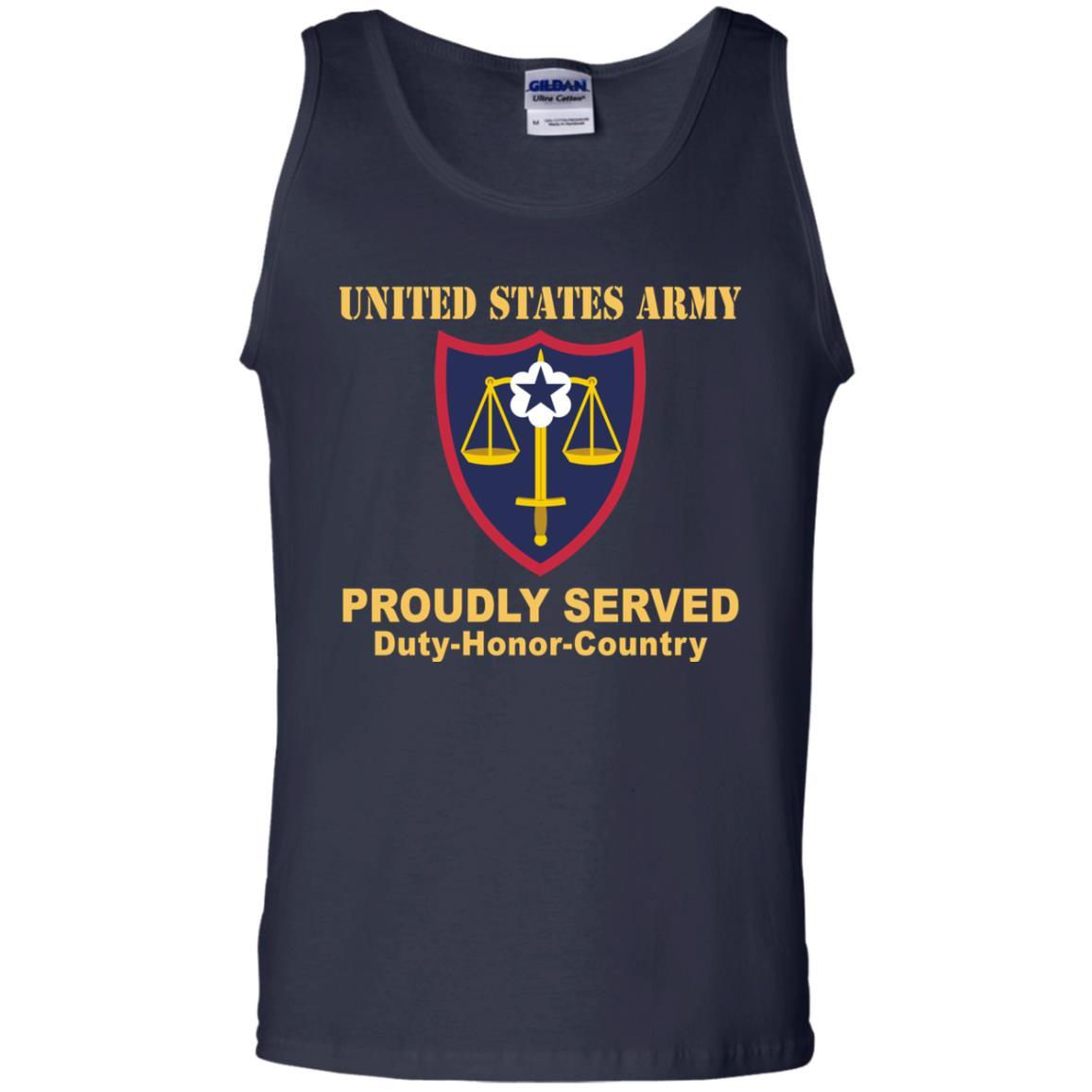 US ARMY TRIAL DEFENSE SERVICE- Proudly Served T-Shirt On Front For Men-TShirt-Army-Veterans Nation