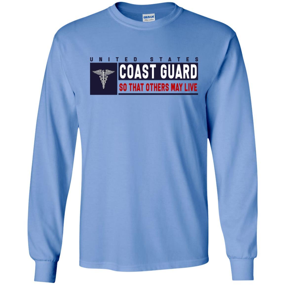 US Coast Guard Health Services Technician HS Logo- So that others may live Long Sleeve - Pullover Hoodie-TShirt-USCG-Veterans Nation
