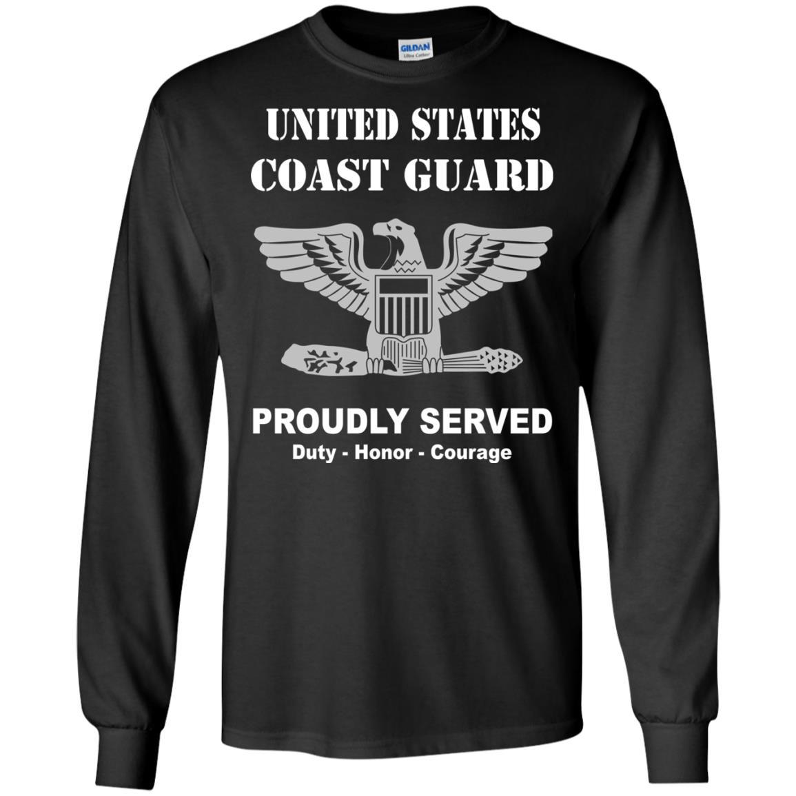 US Coast Guard O-6 Captain O6 CAPT Senior Officer Men Front USCG T Shirt-TShirt-USCG-Veterans Nation