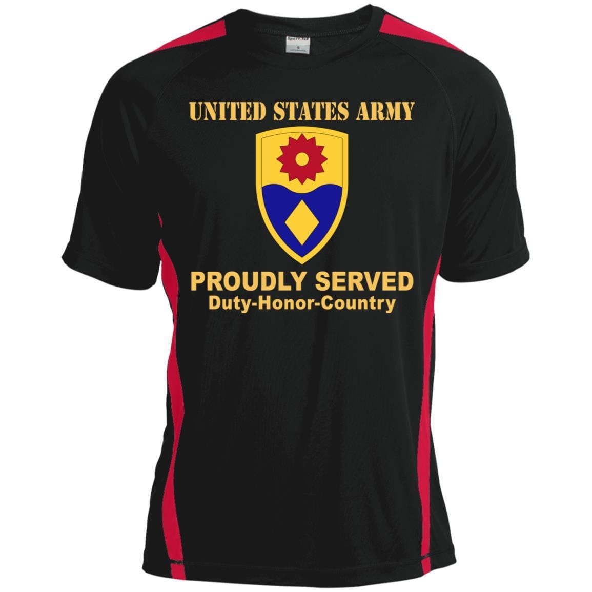 US ARMY 49TH MILITARY POLICE BRIGADE- Proudly Served T-Shirt On Front For Men-TShirt-Army-Veterans Nation