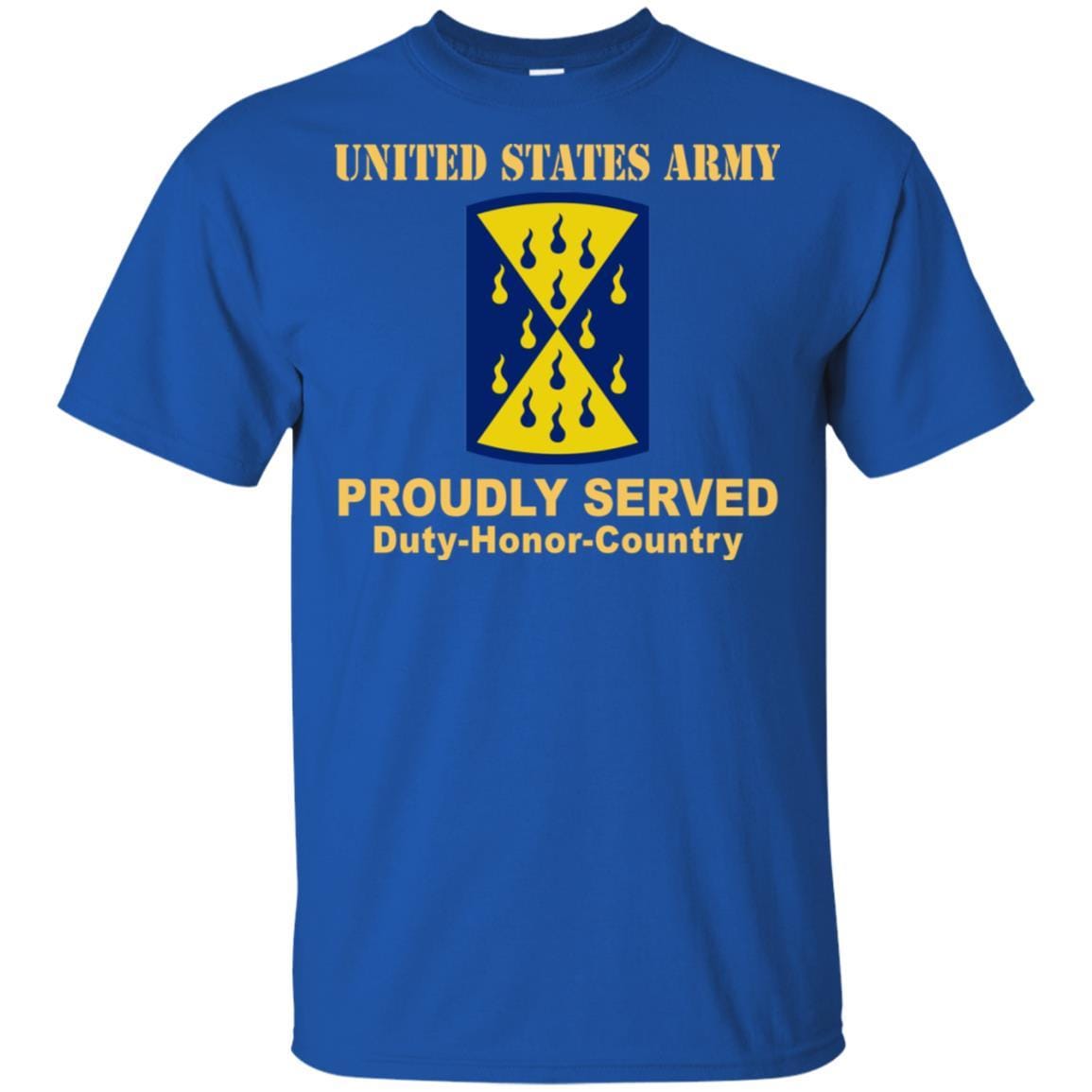 US ARMY 464TH CHEMICAL BRIGADE- Proudly Served T-Shirt On Front For Men-TShirt-Army-Veterans Nation