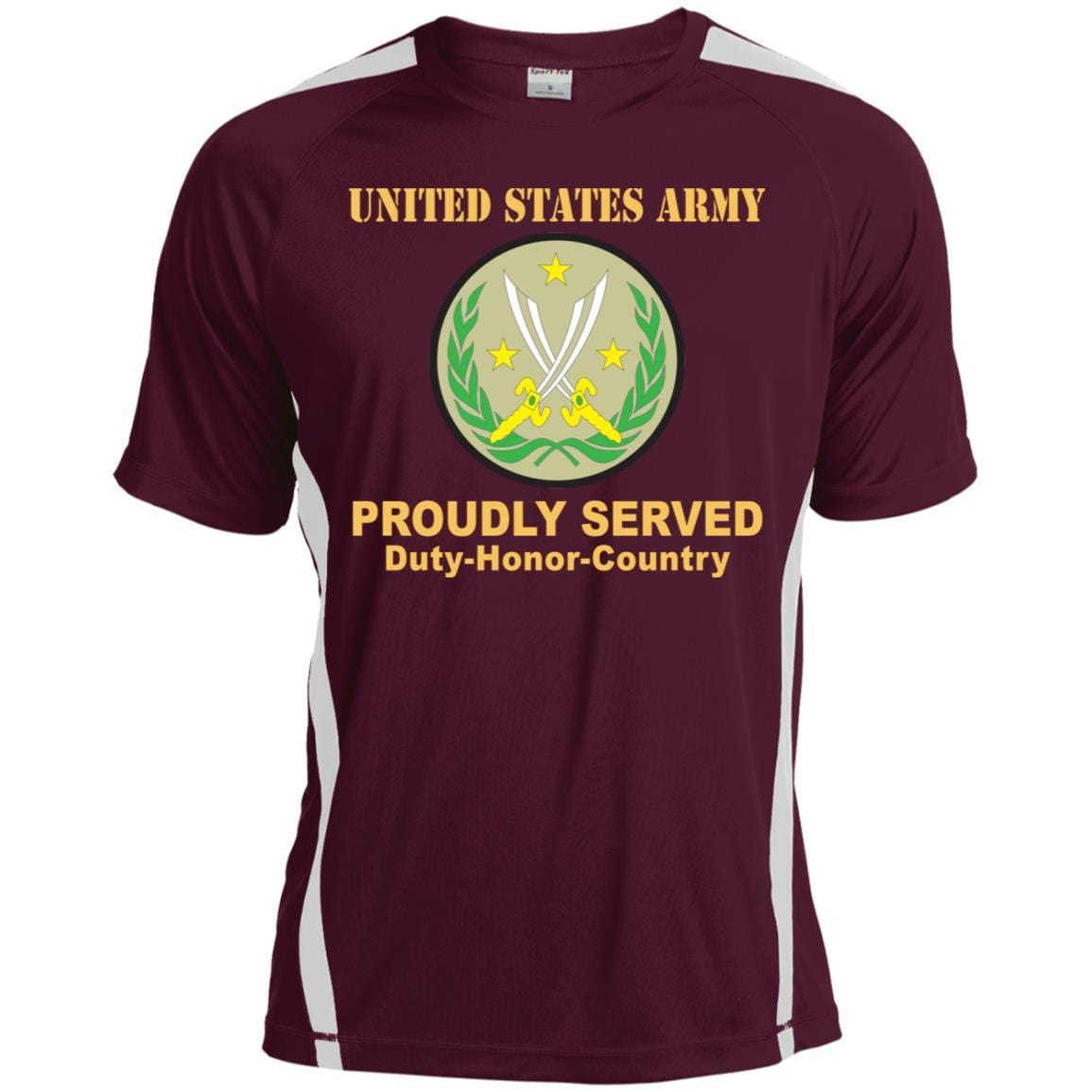 US ARMY CSIB COMBINED JOINT TASK FORCE - OPERATION INHERENT RESOLVE- Proudly Served T-Shirt On Front For Men-TShirt-Army-Veterans Nation