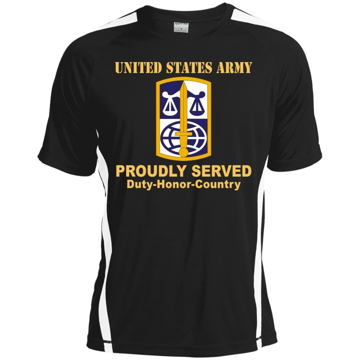 US ARMY CSIB LEGAL SERVICES AGENCY- Proudly Served T-Shirt On Front For Men-TShirt-Army-Veterans Nation