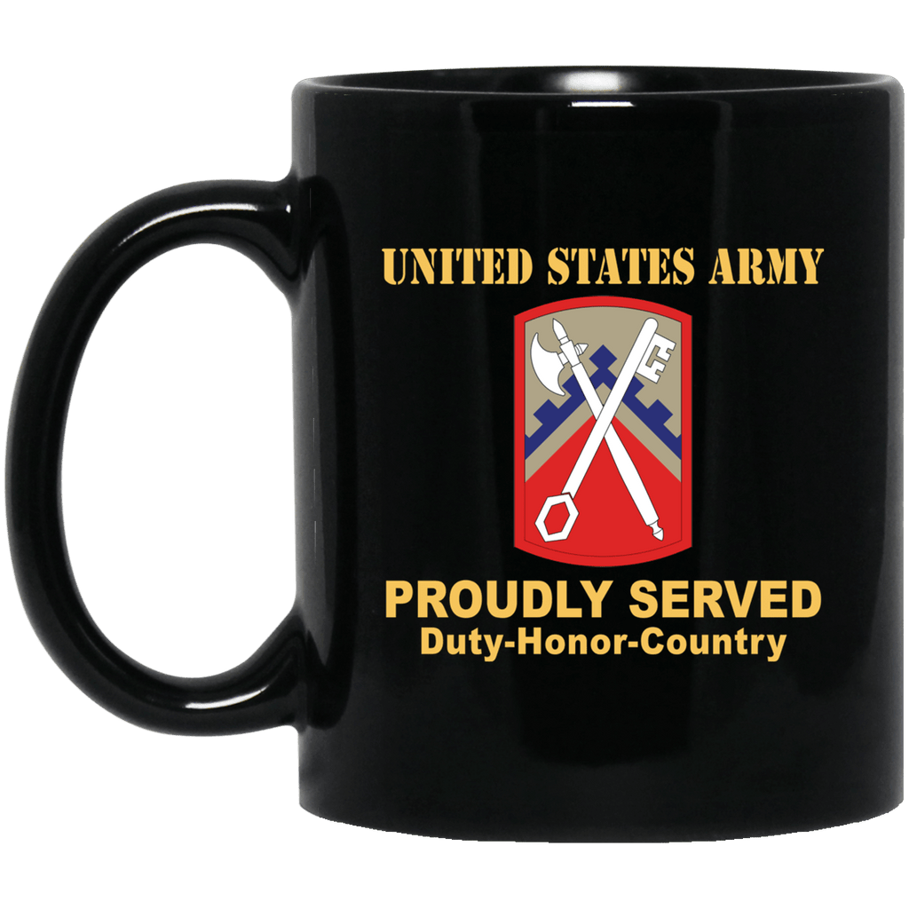 US ARMY 16TH SUSTAINMENT BRIGADE- 11 oz - 15 oz Black Mug-Mug-Army-CSIB-Veterans Nation