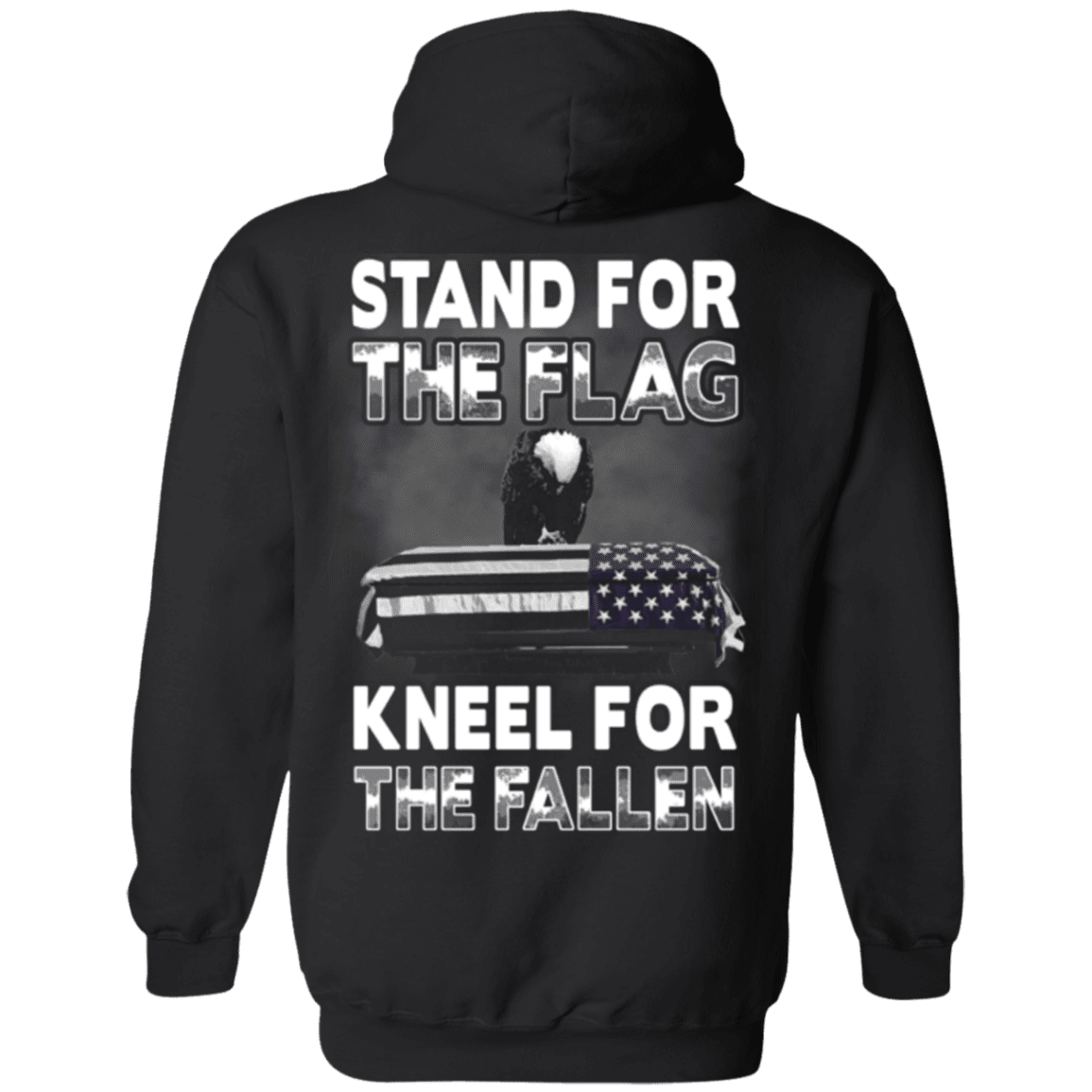 Military T-Shirt "Veteran - Stand For The Flag Kneel For The Fallen"-TShirt-General-Veterans Nation
