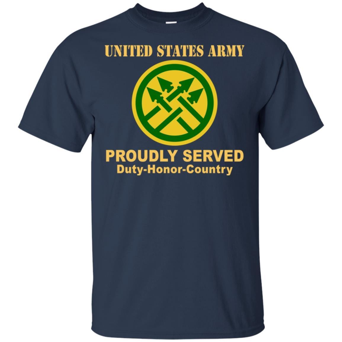 US ARMY 220TH MILITARY POLICE BRIGADE- Proudly Served T-Shirt On Front For Men-TShirt-Army-Veterans Nation