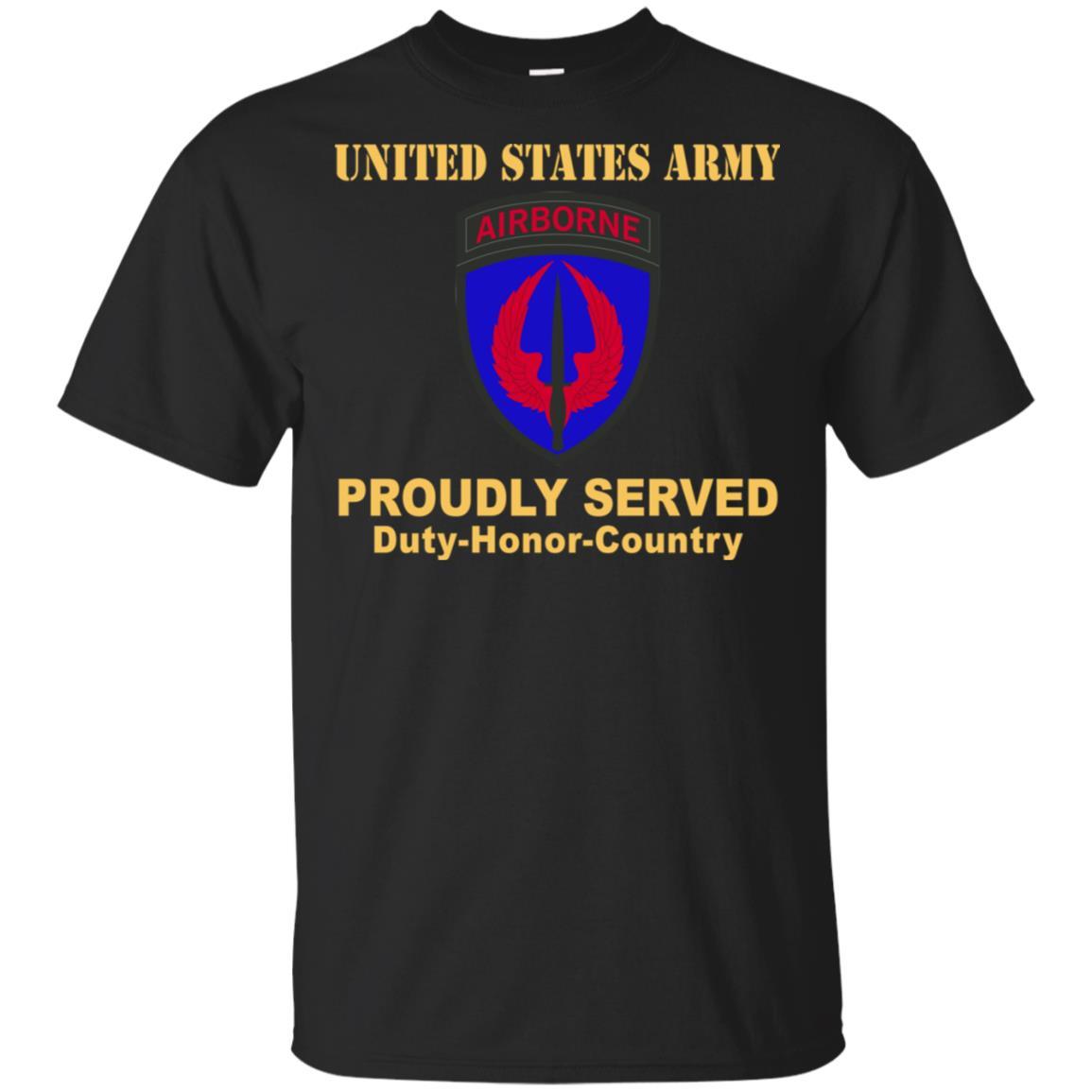 US ARMY SPECIAL OPERATIONS AVIATION COMMAND- Proudly Served T-Shirt On Front For Men-TShirt-Army-Veterans Nation