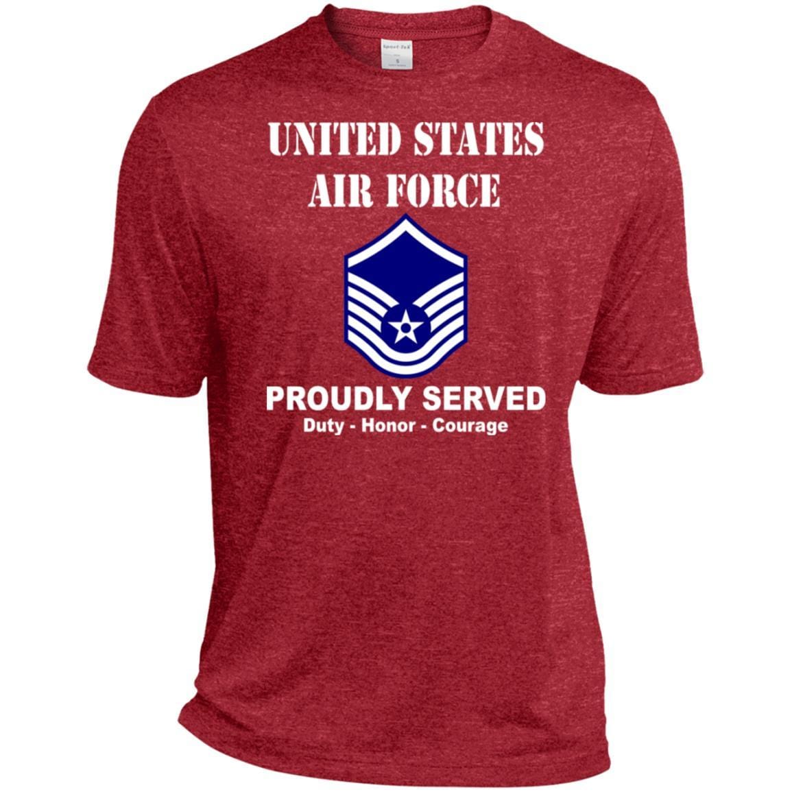 US Air Force E-7 Master Sergeant MSgt E7 Noncommissioned Officer Ranks T shirt Sport-Tek Tall Pullover Hoodie - T-Shirt-TShirt-USAF-Veterans Nation