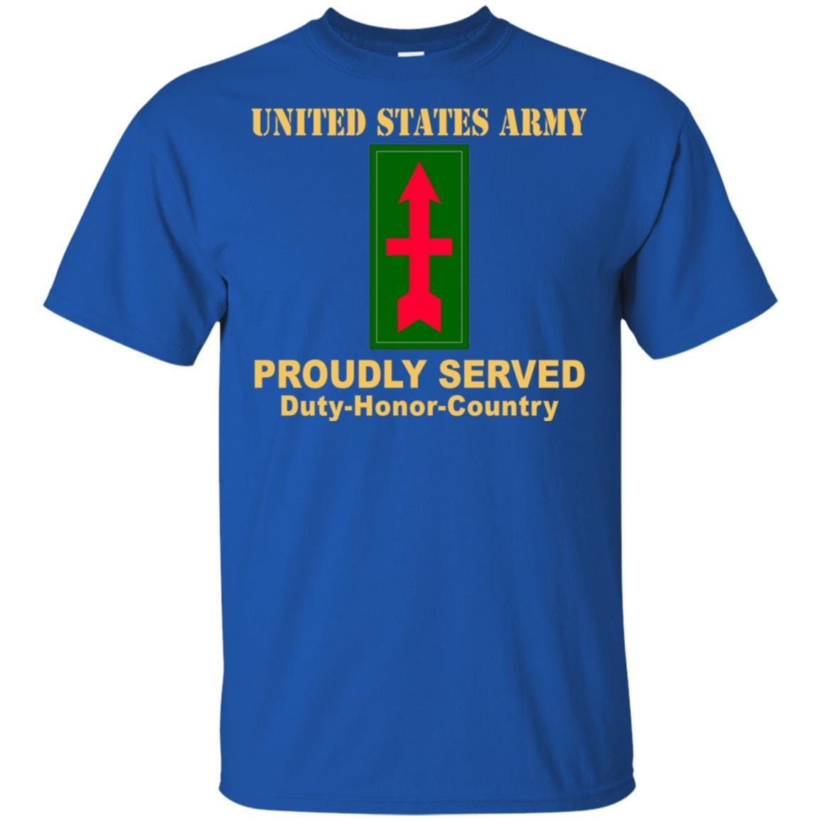 US ARMY 32ND INFANTRY BRIGADE COMBAT TEAM CSIB - Proudly Served T-Shirt On Front For Men-TShirt-Army-Veterans Nation