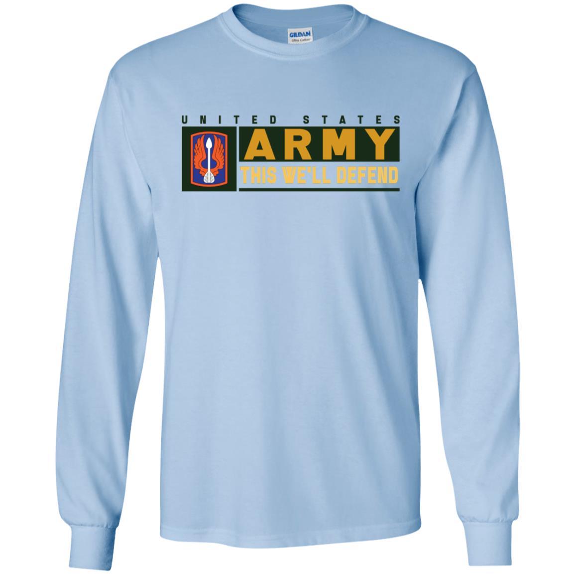 US Army 18TH AVIATION BRIGADE- This We'll Defend T-Shirt On Front For Men-TShirt-Army-Veterans Nation