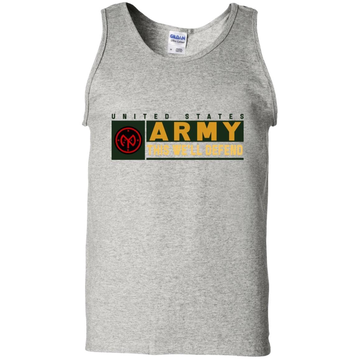 US Army 27TH INFANTRY BRIGADE COMBAT TEAM- This We'll Defend T-Shirt On Front For Men-TShirt-Army-Veterans Nation