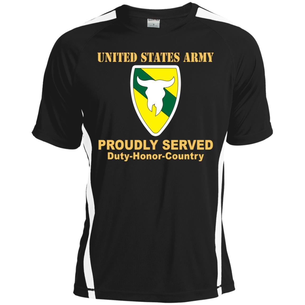 US ARMY 163 ARMORED BRIGADE- Proudly Served T-Shirt On Front For Men-TShirt-Army-Veterans Nation