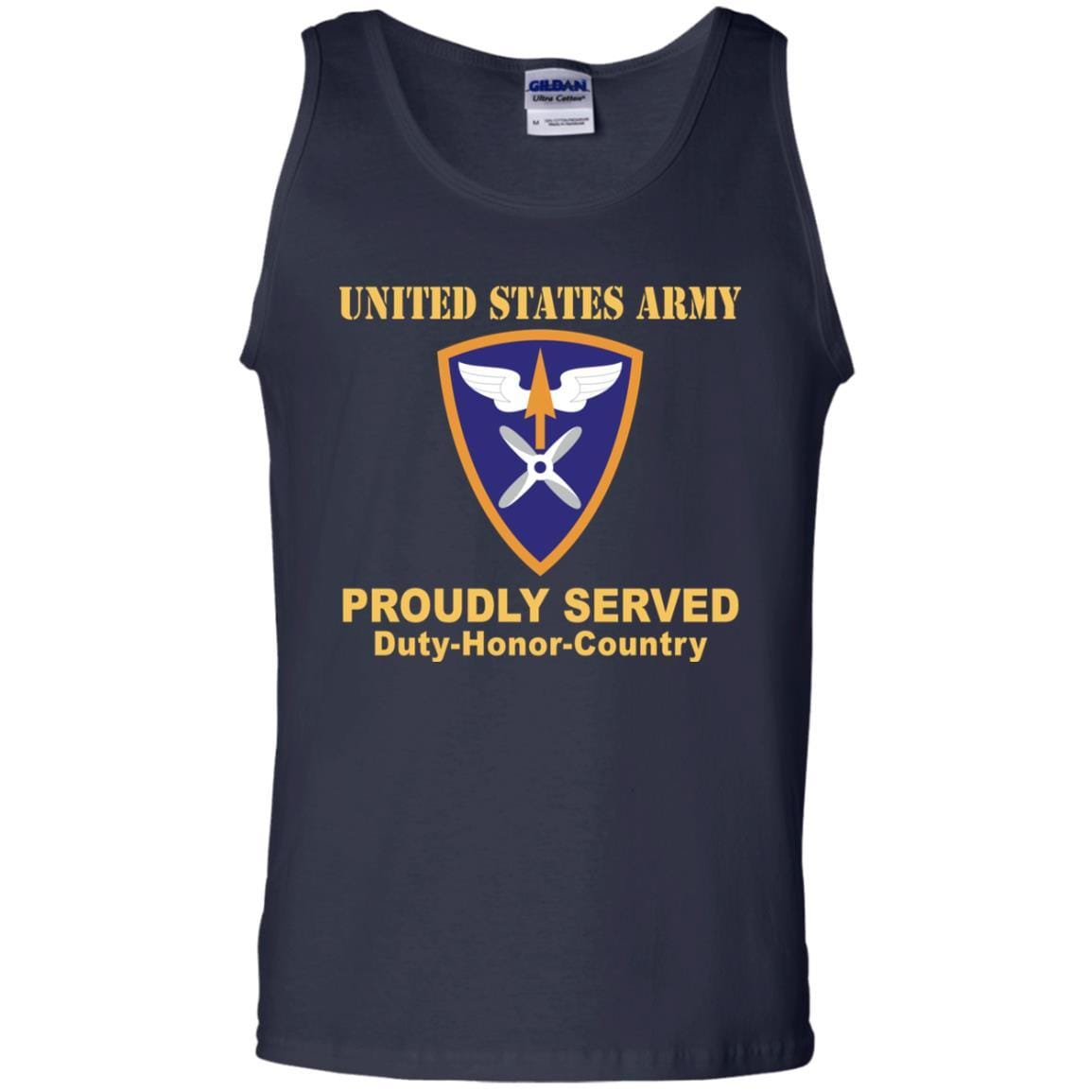 US ARMY 110TH AVIATION BRIGADE- Proudly Served T-Shirt On Front For Men-TShirt-Army-Veterans Nation