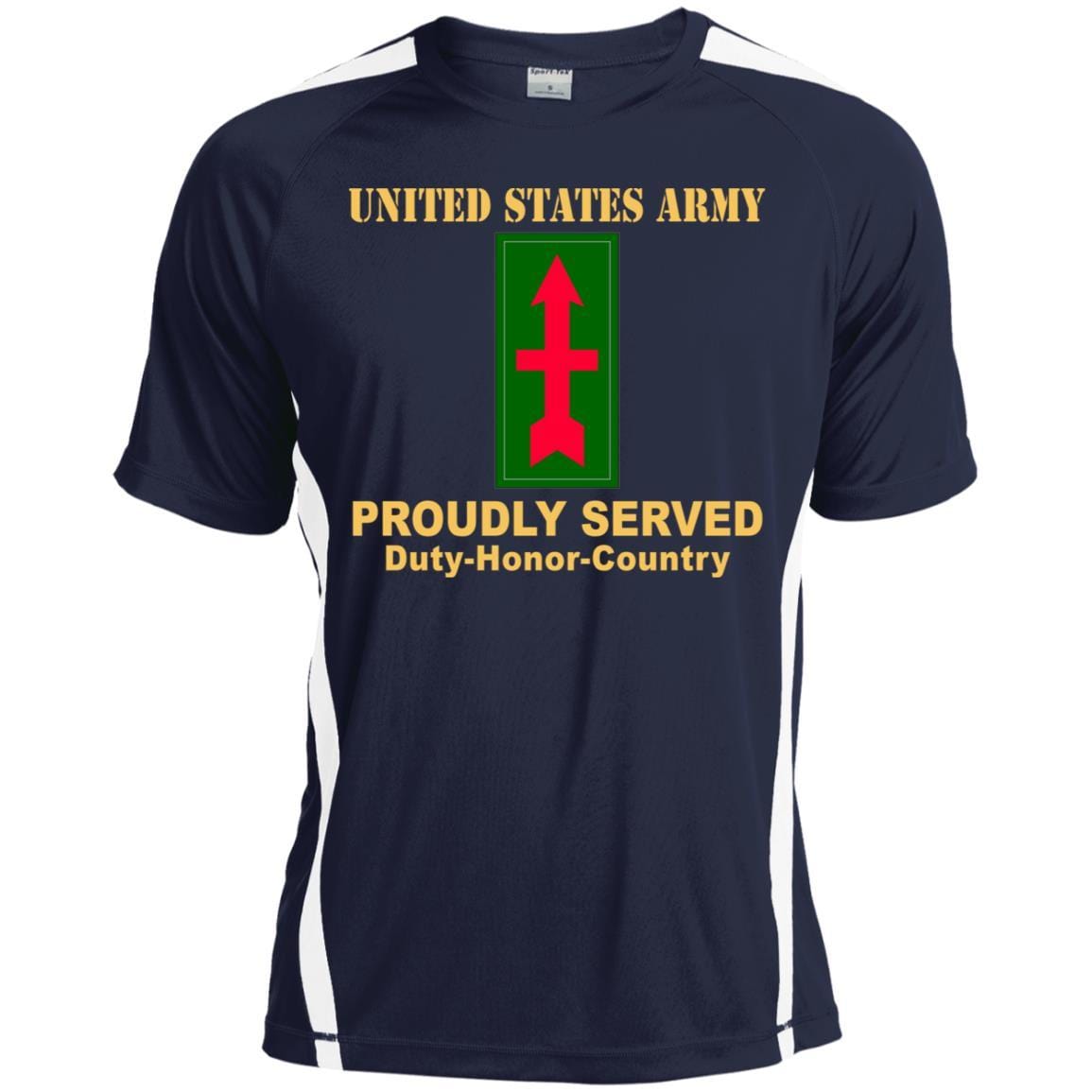 US ARMY 32ND INFANTRY BRIGADE COMBAT TEAM CSIB - Proudly Served T-Shirt On Front For Men-TShirt-Army-Veterans Nation