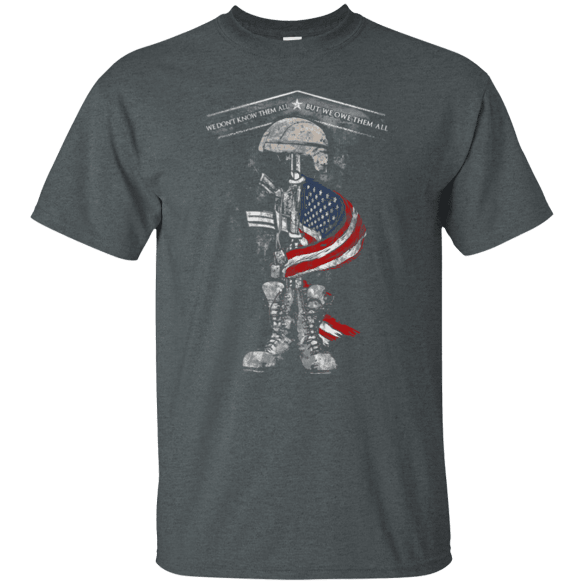 Military T-Shirt "WE OWE THEM ALL"-TShirt-General-Veterans Nation