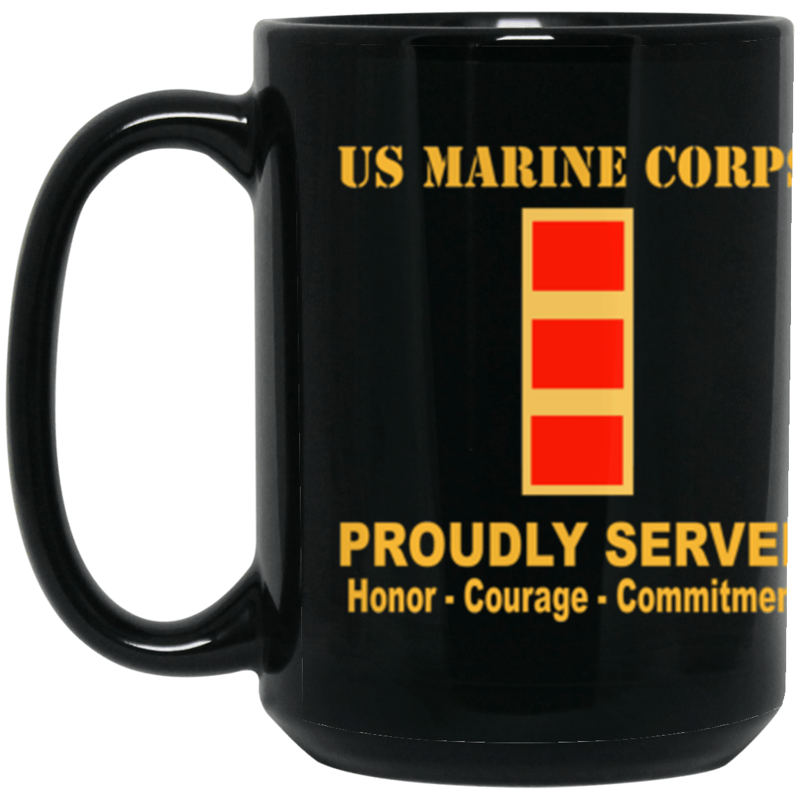 USMC W-2 Chief Warrant Officer 2 CW2 CW2 Warrant Officer Ranks Proudly Served Core Values 15 oz. Black Mug-Drinkware-Veterans Nation