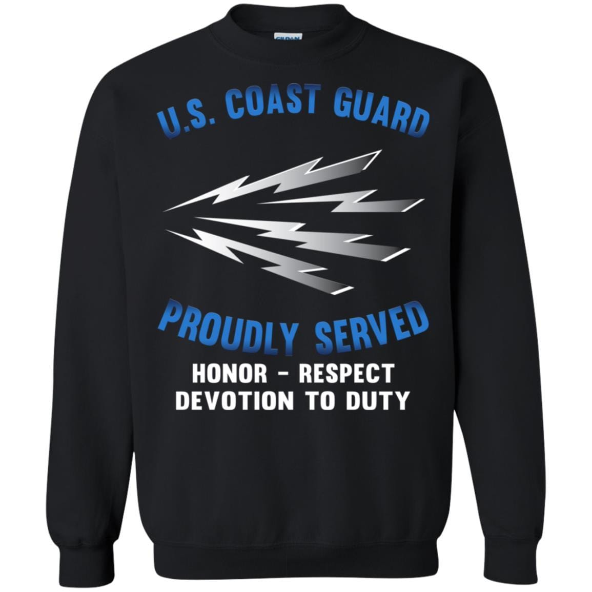 US Coast Guard Telecommunications Specialist TC Logo Proudly Served T-Shirt For Men On Front-TShirt-USCG-Veterans Nation