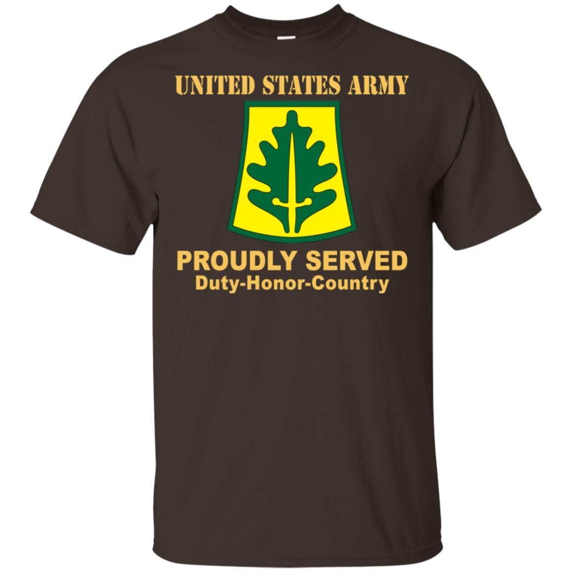 US ARMY 333RD MILITARY POLICE BRIGADE- Proudly Served T-Shirt On Front For Men-TShirt-Army-Veterans Nation