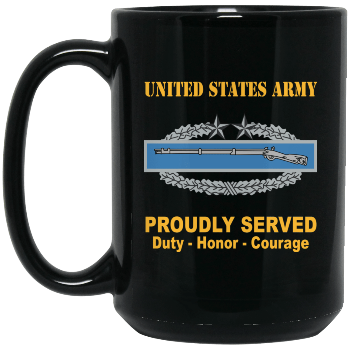 US Army Combat Infantryman Third Award Badge 11 oz - 15 oz-Mug-Army-Badge-Veterans Nation