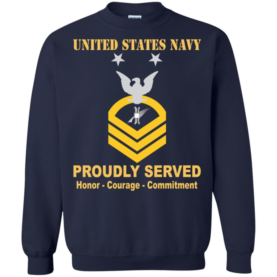 Navy Legalman Navy LN E-9 Rating Badges Proudly Served T-Shirt For Men On Front-TShirt-Navy-Veterans Nation