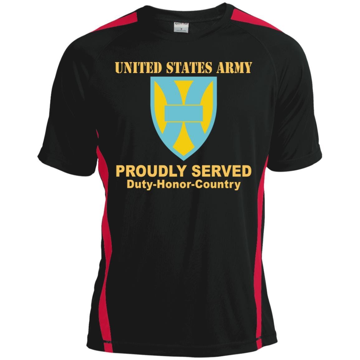 US ARMY 21ST SUSTAINMENT COMMAND- Proudly Served T-Shirt On Front For Men-TShirt-Army-Veterans Nation