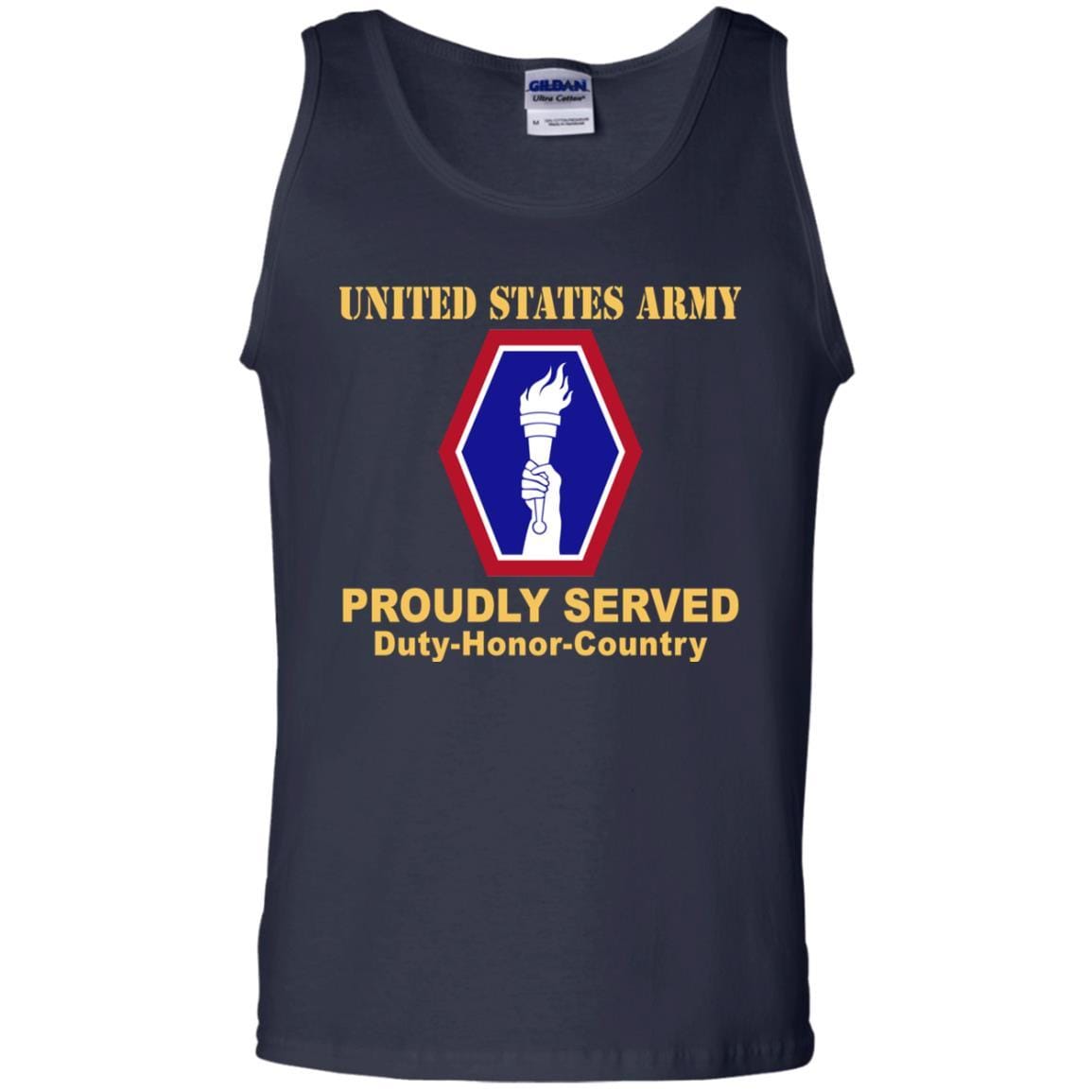 US ARMY 442 INFANTRY REGIMENT- Proudly Served T-Shirt On Front For Men-TShirt-Army-Veterans Nation