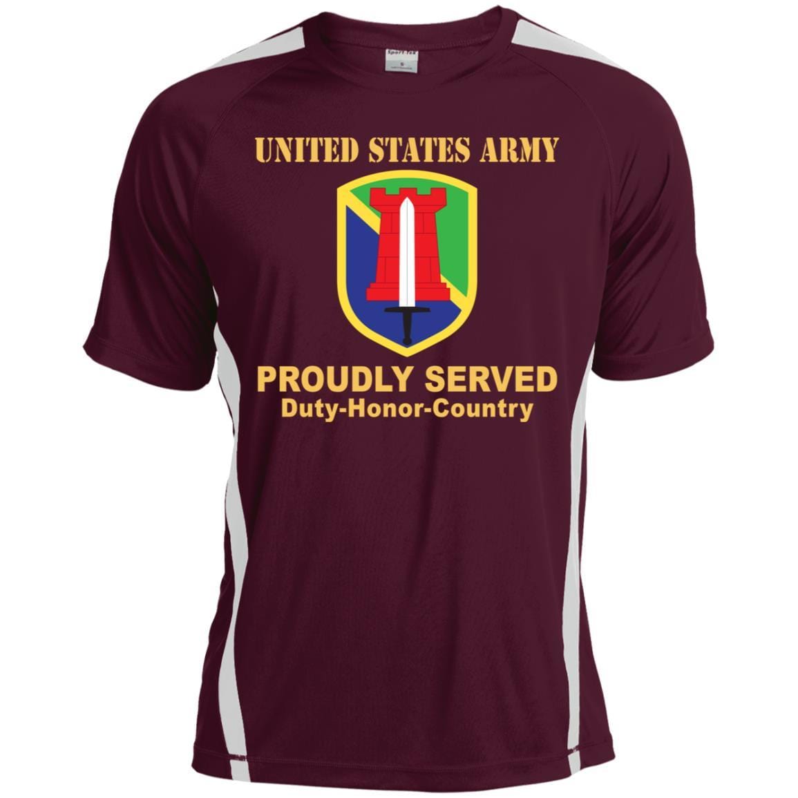 US ARMY 204TH MANEUVER ENHANCEMENT BRIGADE- Proudly Served T-Shirt On Front For Men-TShirt-Army-Veterans Nation