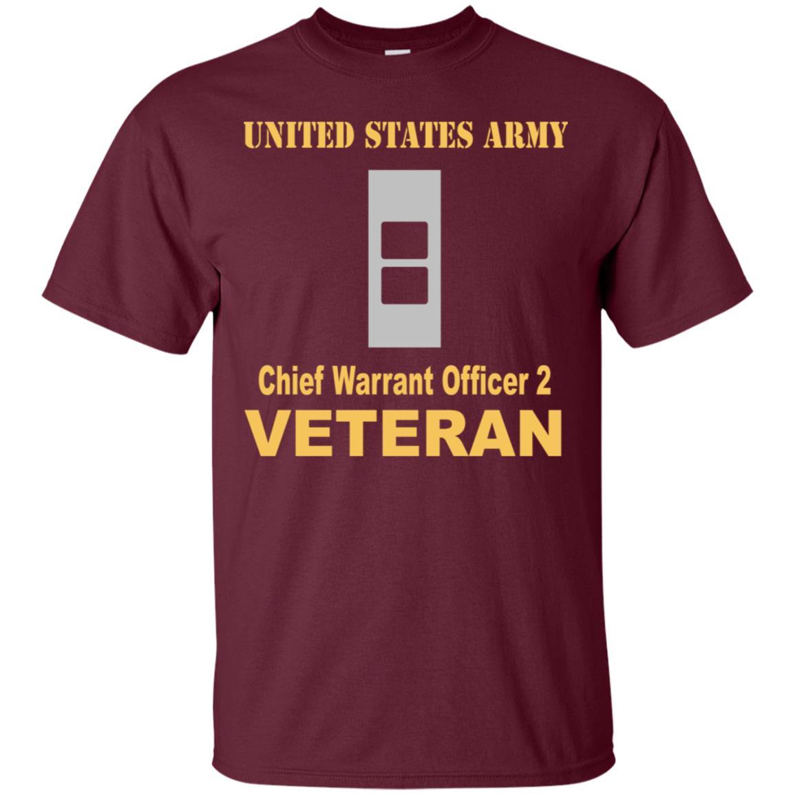 US Army W-2 Chief Warrant Officer 2 W2 CW2 Warrant Officer Veteran Men T Shirt On Front-TShirt-Army-Veterans Nation